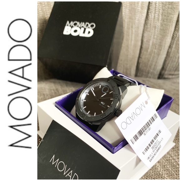 Movado Other - NWT authentic Movado Bold watch black